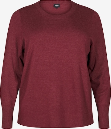 Pulover 'Flnoma' de la Zizzi pe roșu: față