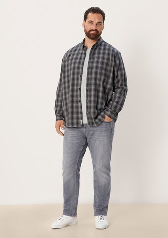 s.Oliver Men Big Sizes Regular Fit Hemd in Grau