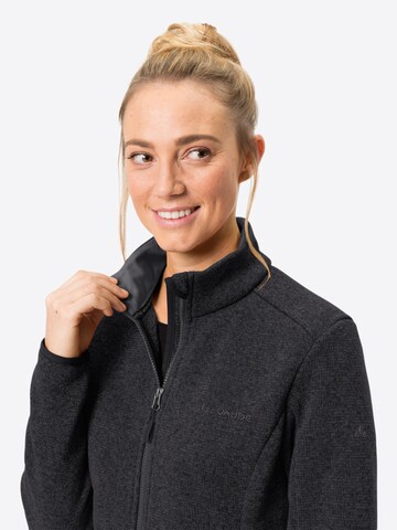 VAUDE Athletic Fleece Jacket 'Rienza' in Black