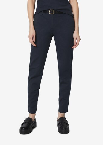 Marc O'Polo Slimfit Broek in Blauw: voorkant