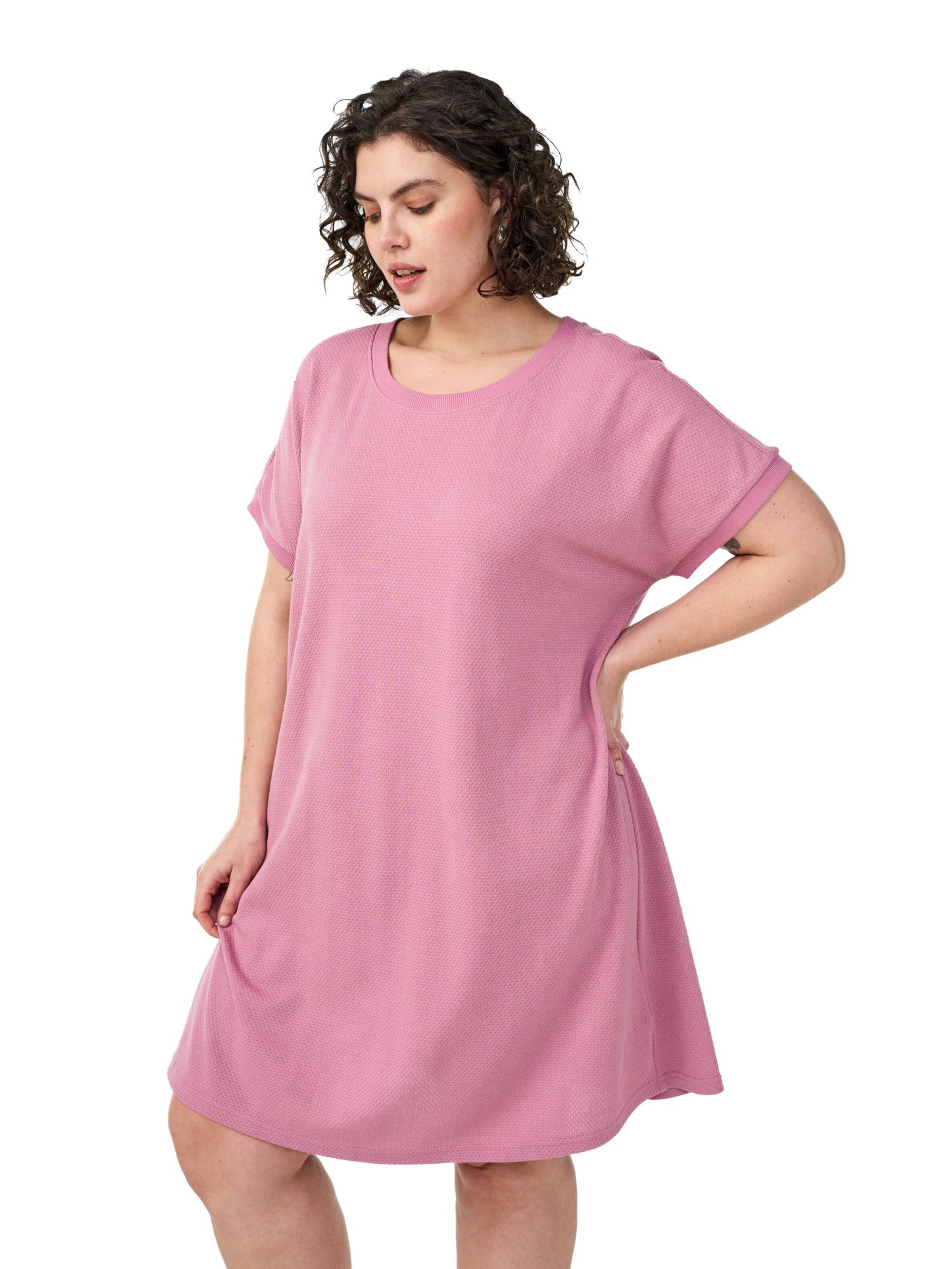 Zizzi Платье 'Floli' в Ярко-розовый: спереди