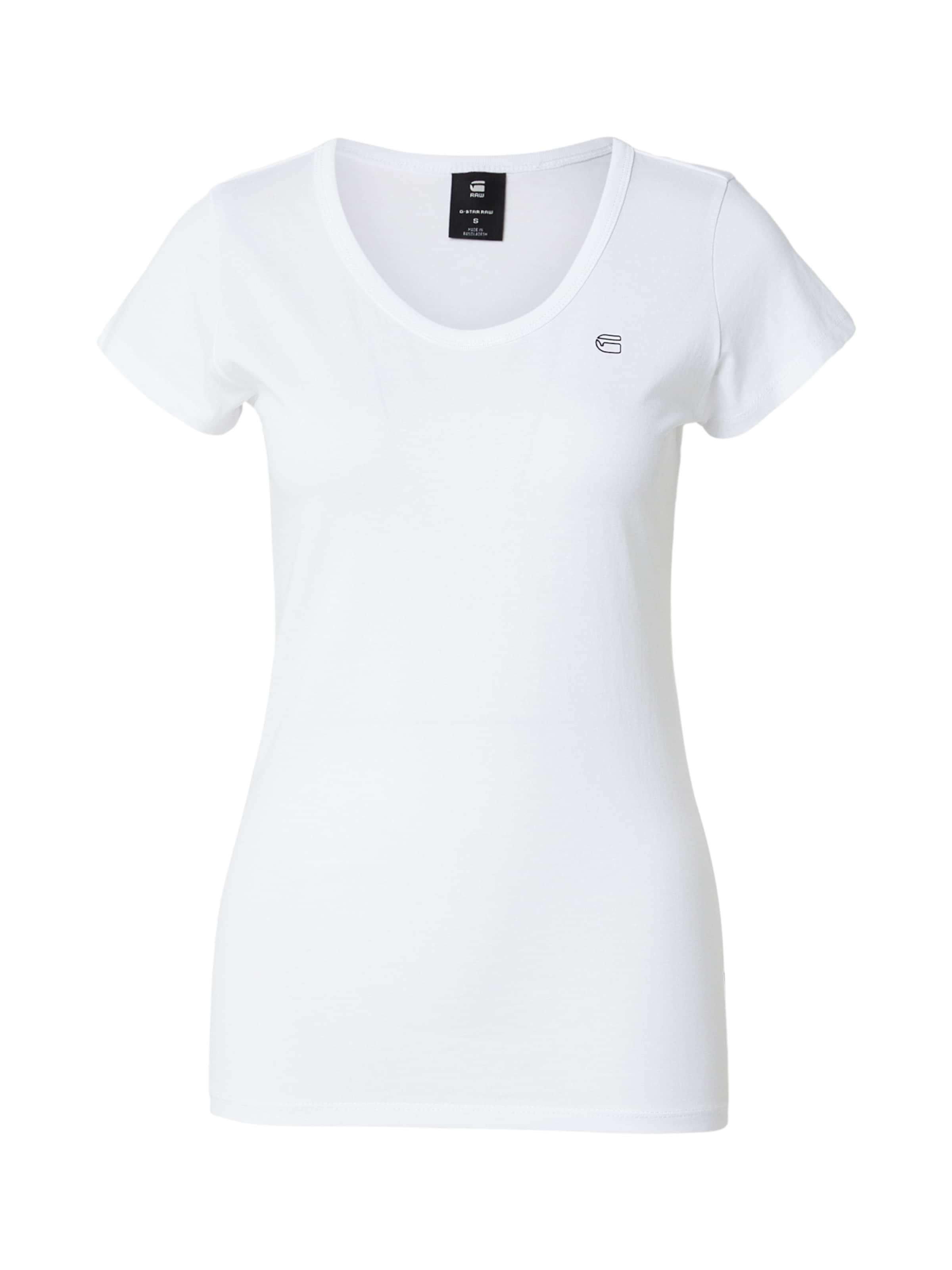 G-STAR T-shirt i vit: framsida