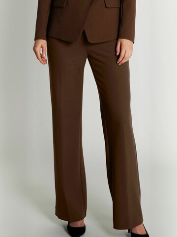 RUE de FEMME Regular Trousers ' RDFComfyOlana' in Brown