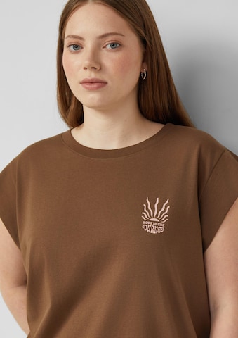 QS T-Shirt ' ' in Braun