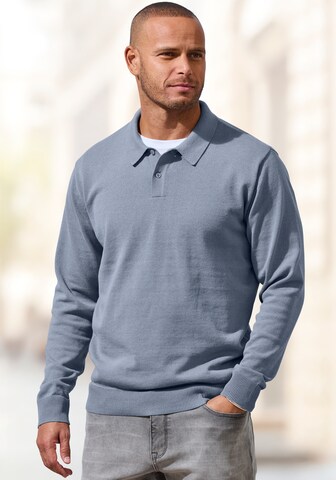 H.I.S Sweater 'EM LBG' in Blue: front