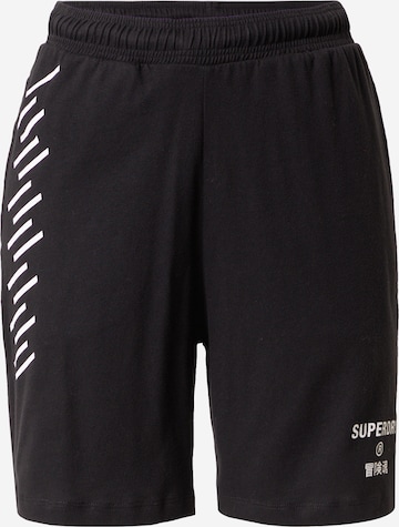 Superdry Regular Broek 'CODE CORE' in Zwart: voorkant