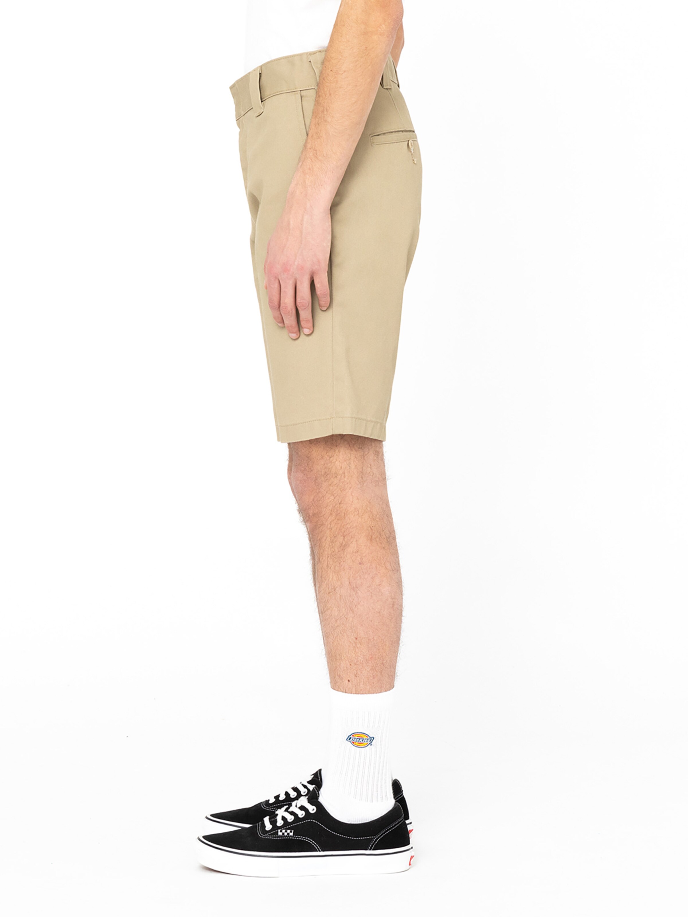 DICKIES Regularen Hlače na rob | bež barva