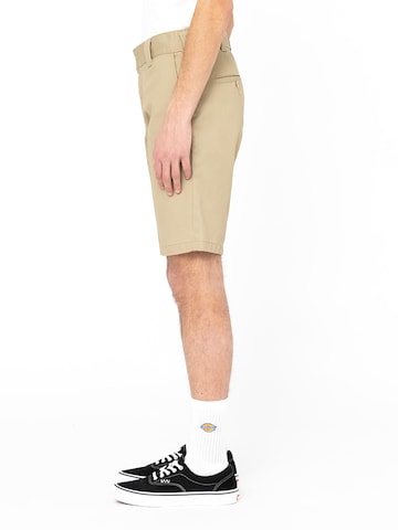 Coupe slim Pantalon à plis DICKIES en beige