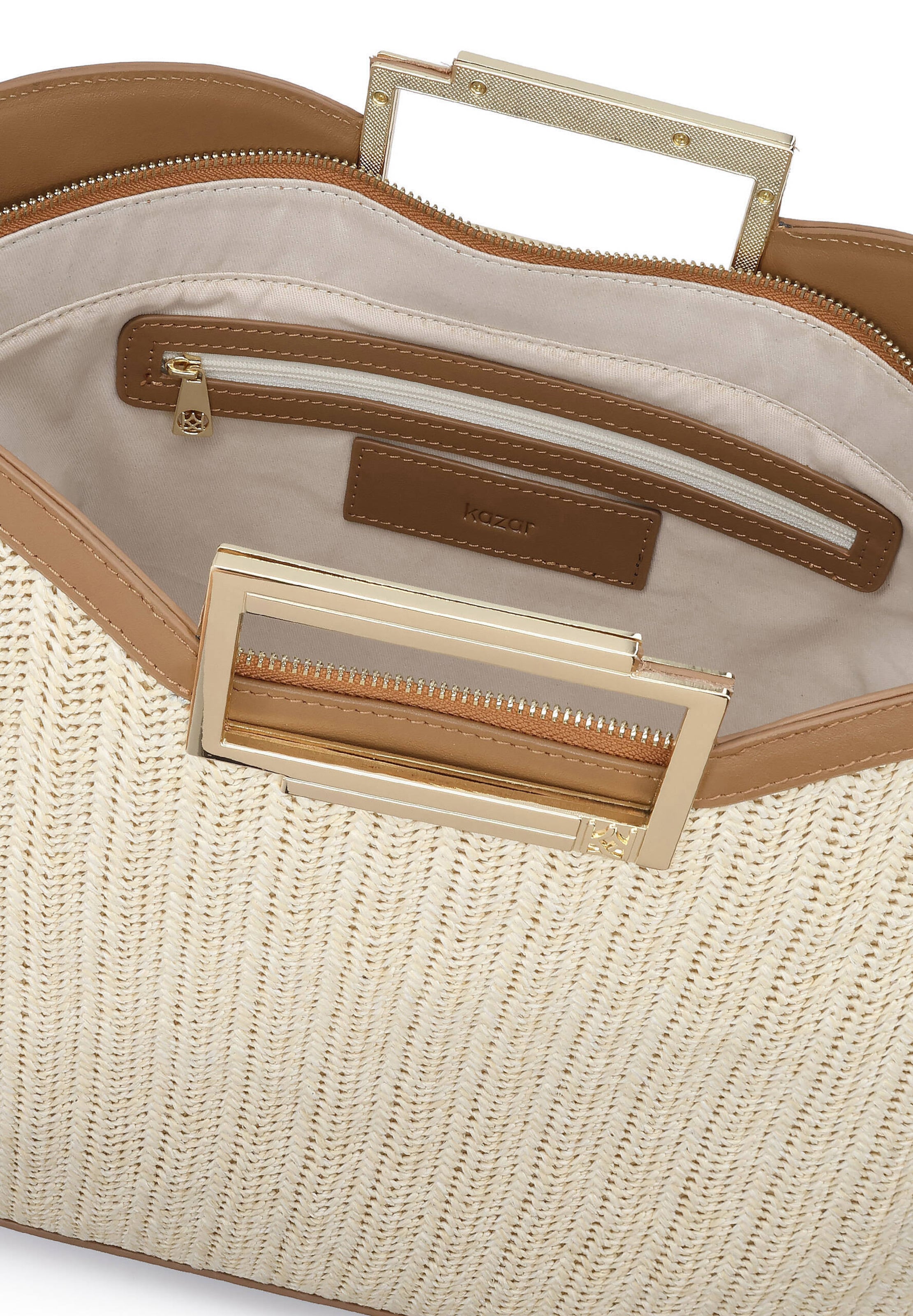 Kazar Handbag in Beige