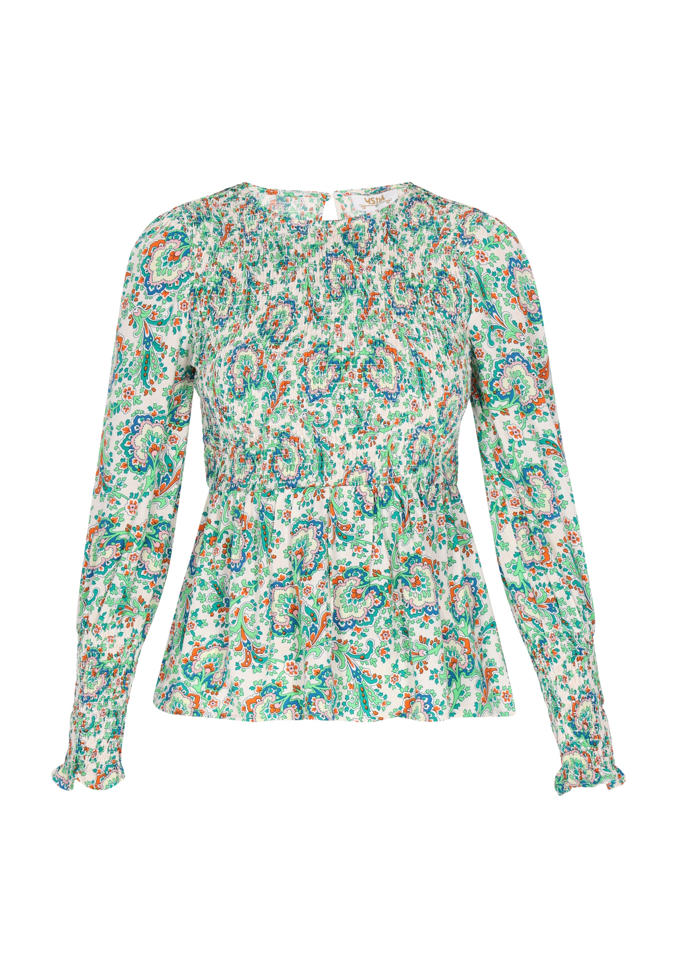 usha FESTIVAL Pusero värissä vihreä / oranssi / valkoinen, Tuotenäkymä