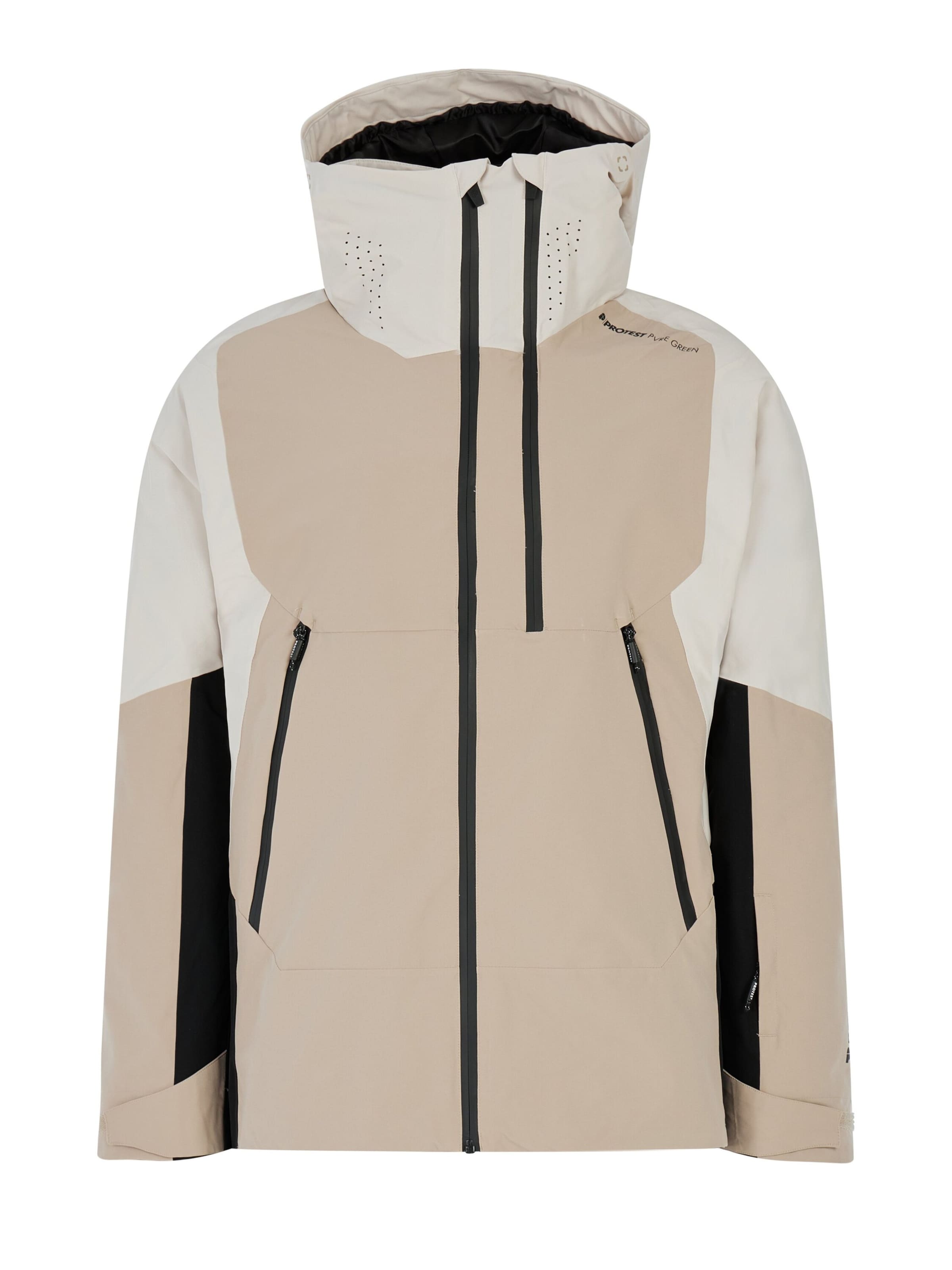 PROTEST Sportjacke 'PRTThrow'‌‌‌‌‌ in Braun: Vorderseite