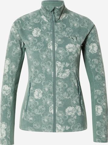 Jachetă  fleece funcțională 'DINA' de la KariTraa pe verde: față