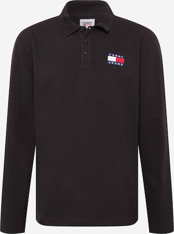 Tricou de la Tommy Jeans pe negru: față