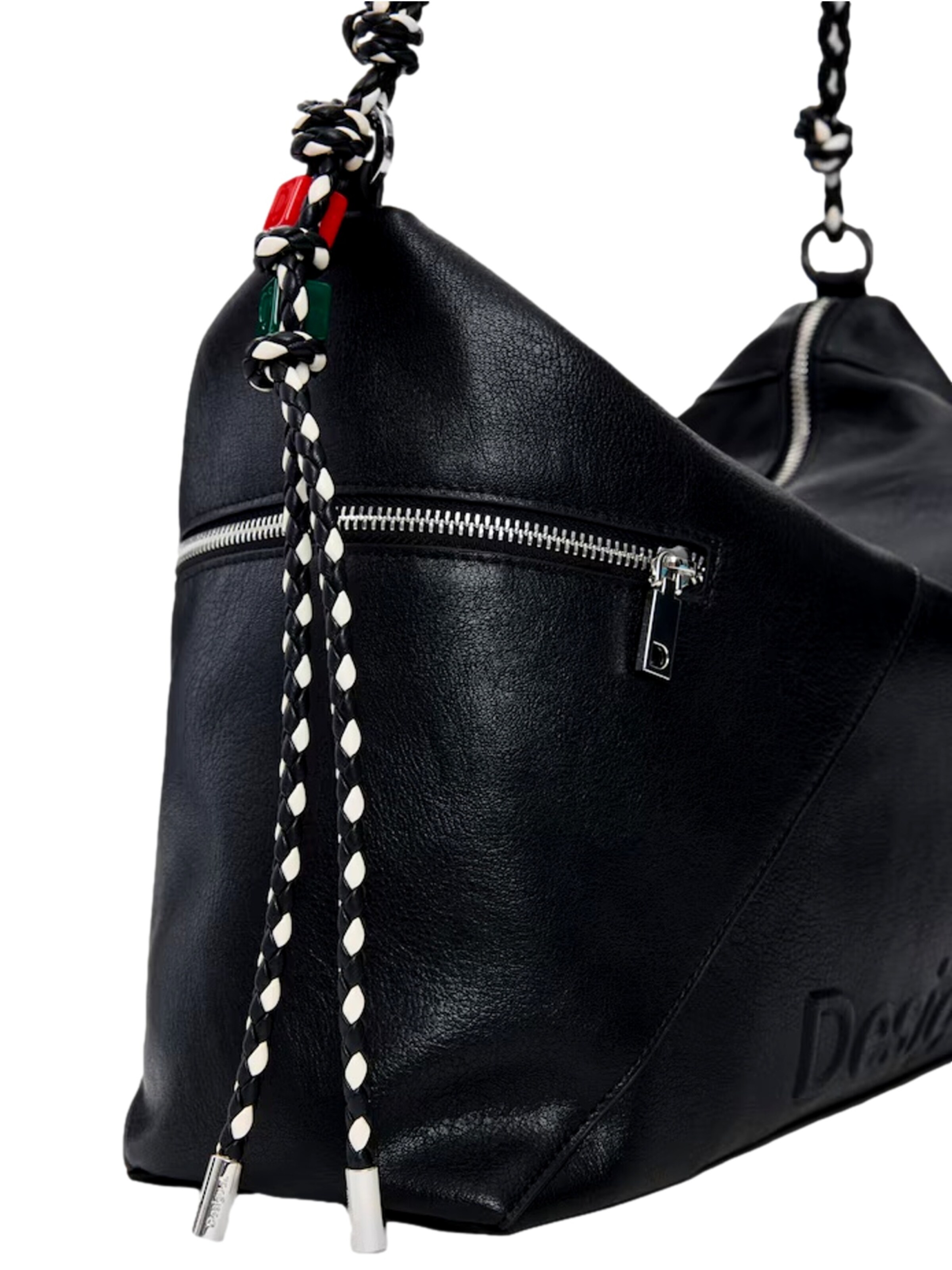 Desigual Umhängetasche 'Half Logo 2.0' in Schwarz