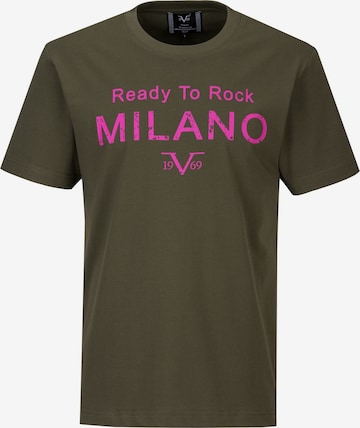 T-Shirt 'Rafael Ready To Rock' 19V69 ITALIA en vert : devant