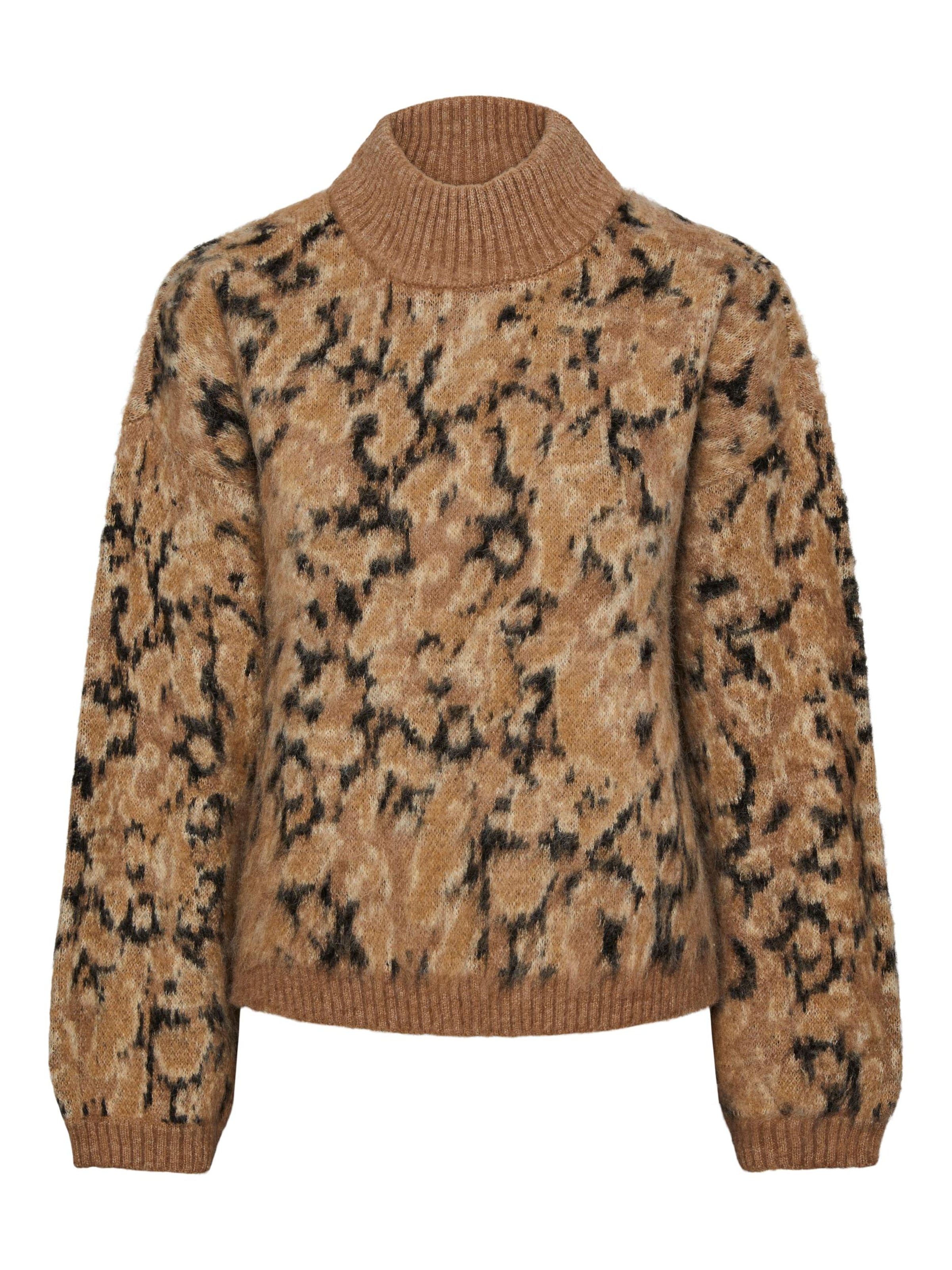 PIECES - Pullover 'JOELLA' em castanho: frente