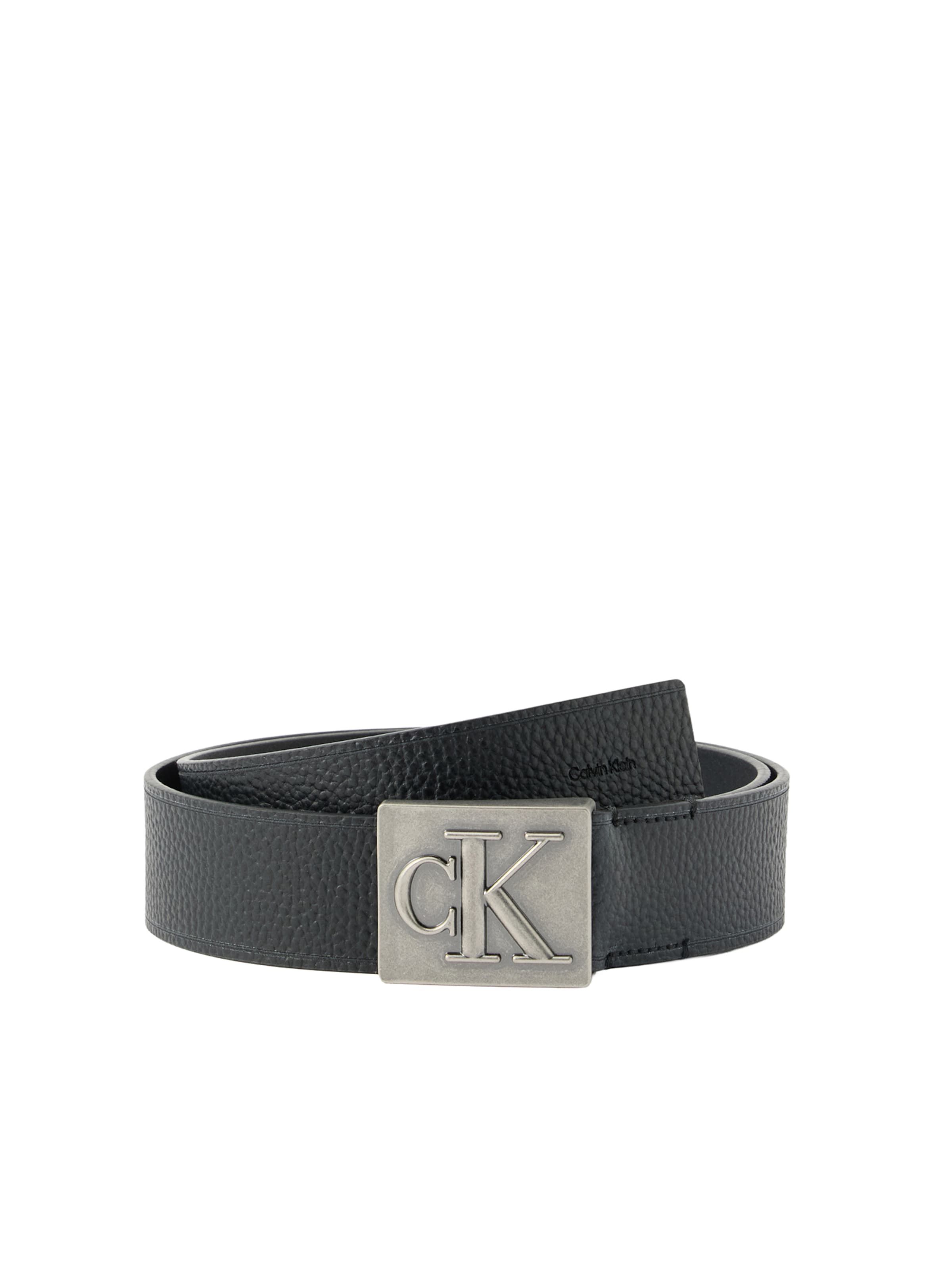 Ceinture Calvin Klein en noir : devant
