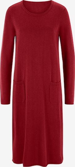 heine Strickkleid in dunkelrot, Produktansicht