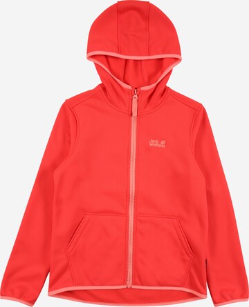 JACK WOLFSKIN Functionele fleece jas 'Kiewa' in Rood: voorkant