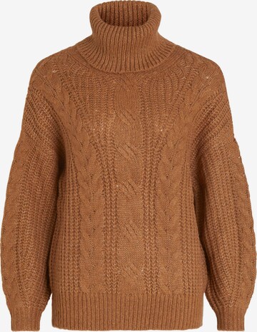 VILA Oversized Sweater 'TRIPS' in Brown: front