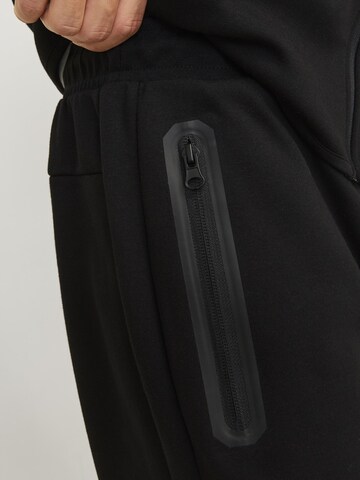 JACK & JONES Tapered Pants 'JPSTWill JJFusion' in Black