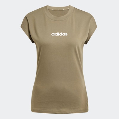 ADIDAS SPORTSWEAR Performance Shirt 'Essentials' in Khaki / White, Item view