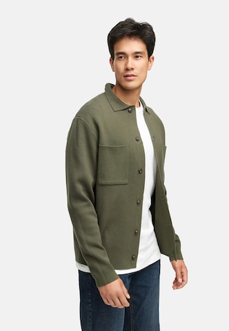 INDICODE JEANS Gebreid vest 'Bellino' in Groen