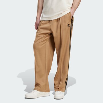 ADIDAS ORIGINALS Baggy Trousers 'Adicolor Firebird' in Brown: front