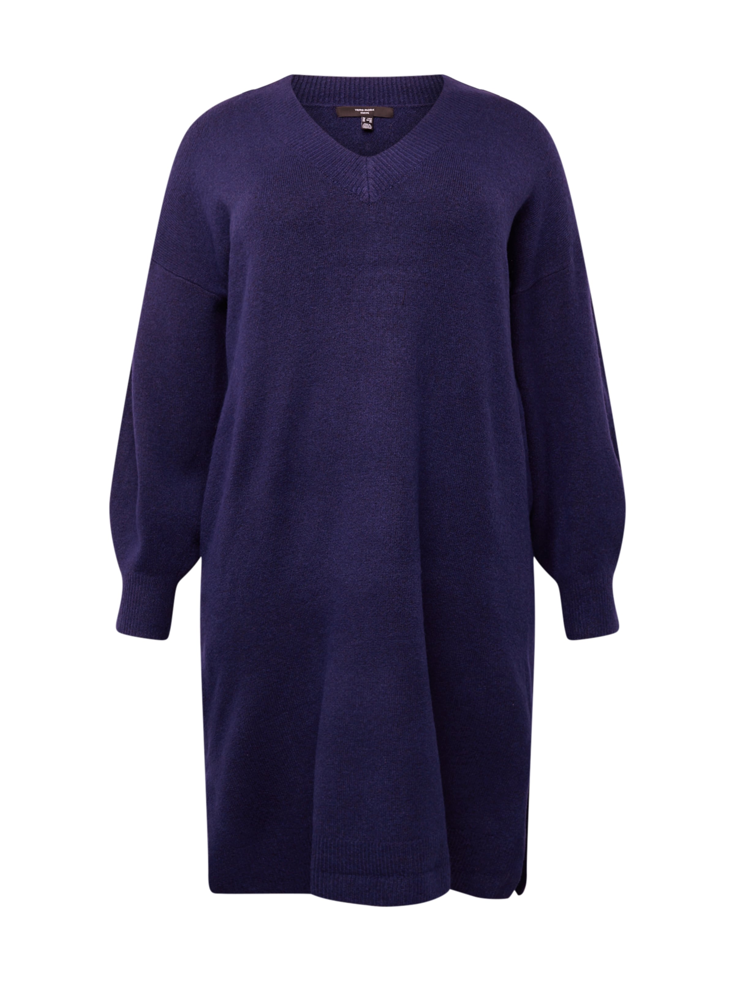 Robes en maille Vero Moda Curve en bleu : devant