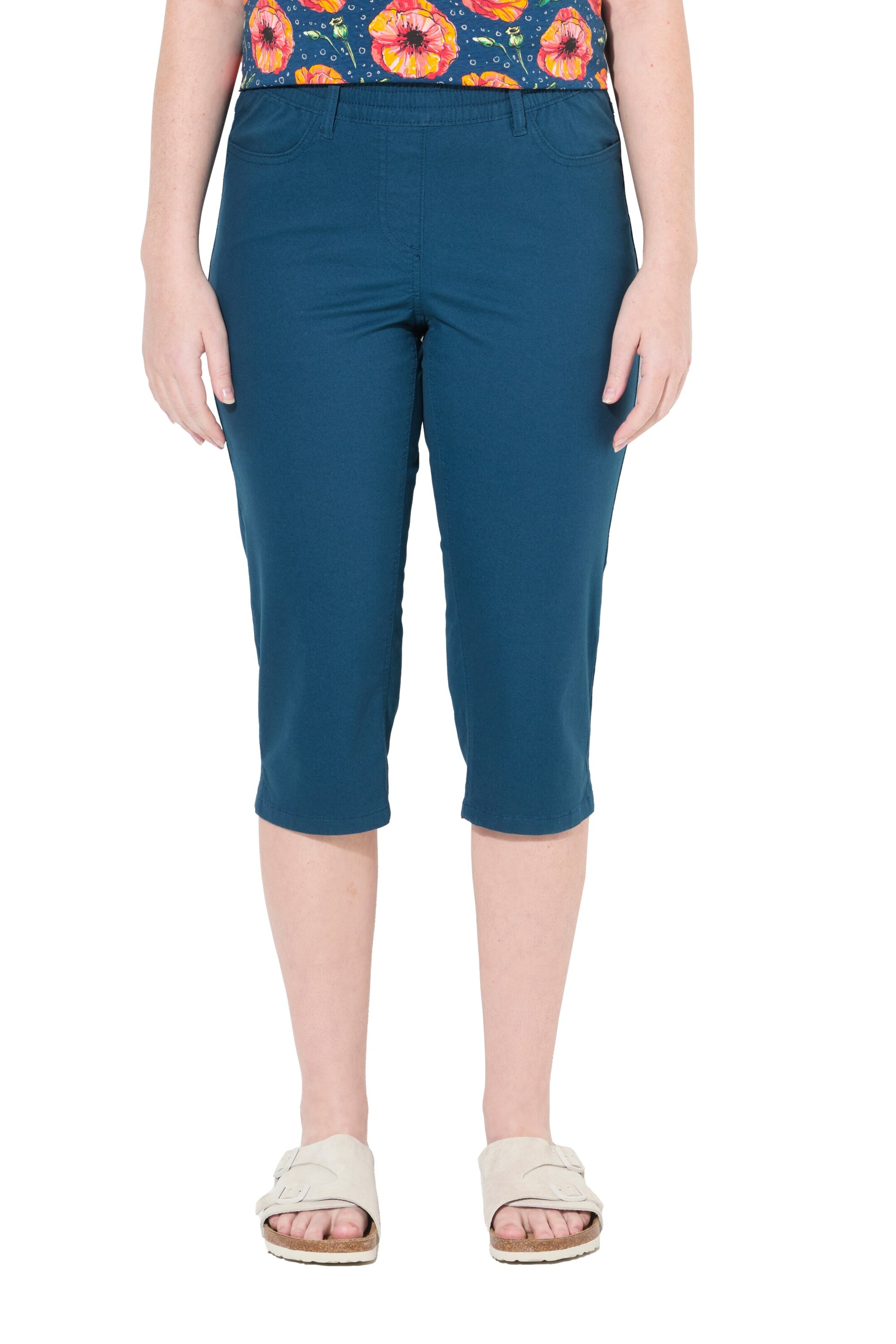 Ulla Popken Slimfit Jeggings in Blau: Vorderseite