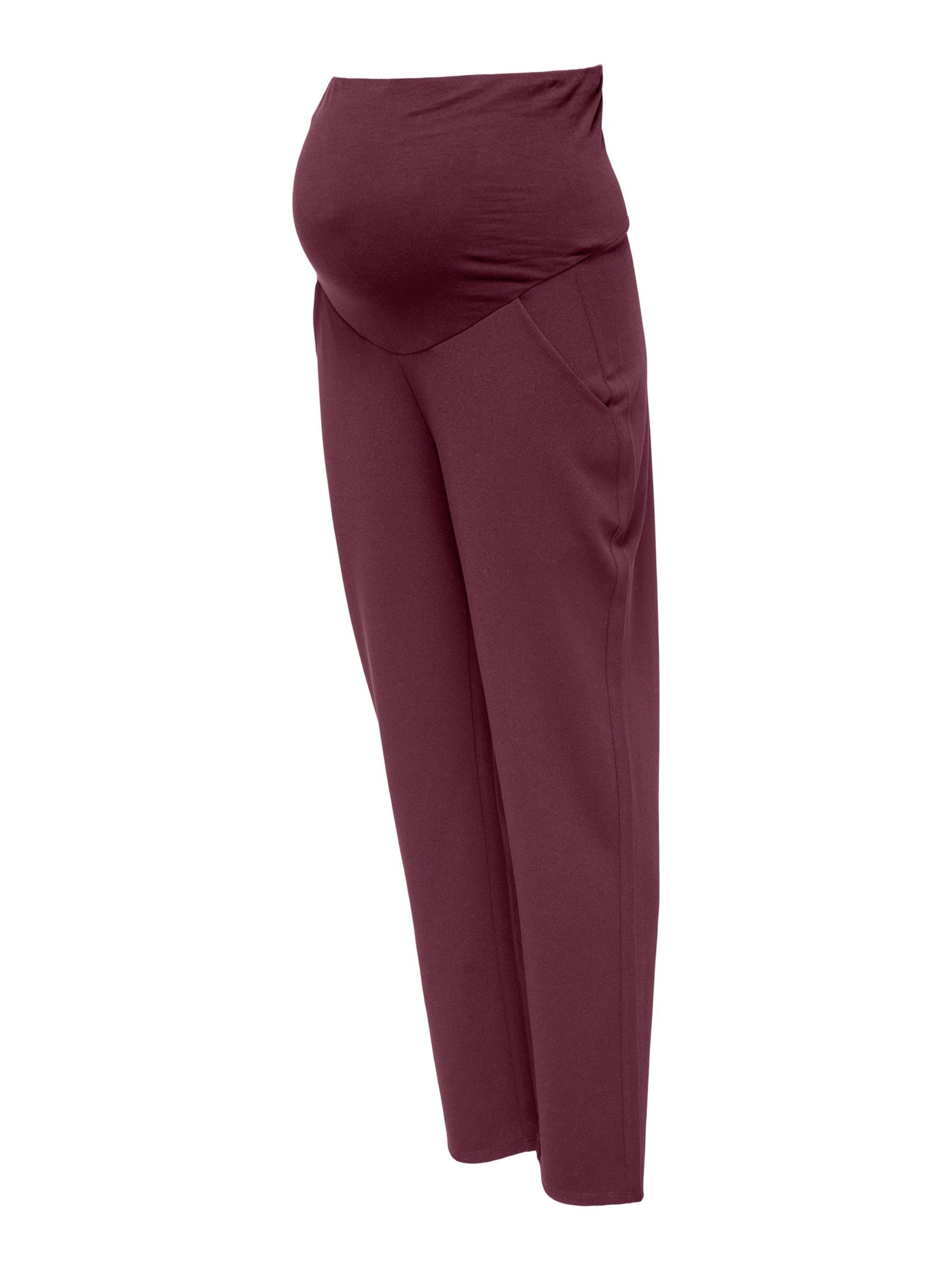 Wide leg Pantaloni di Only Maternity in rosso