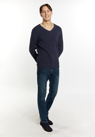 MO - Pullover 'Ucy' em azul