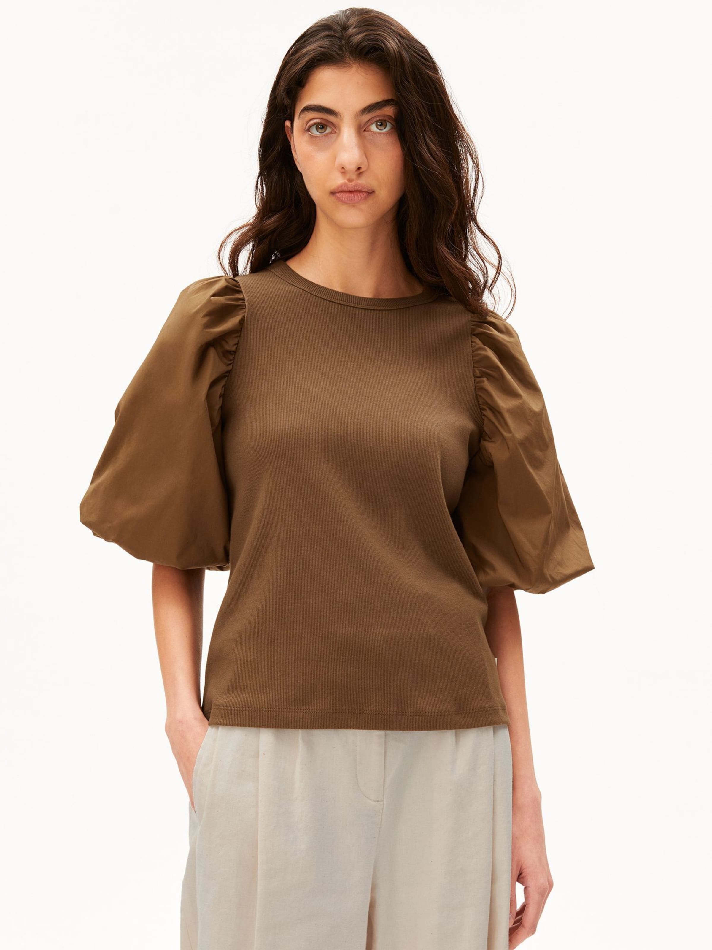 ARMEDANGELS Shirt in Groen: voorkant