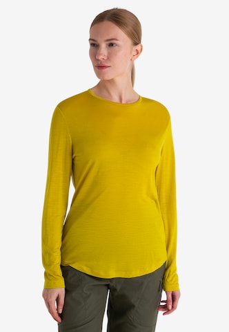 ICEBREAKER Performance Shirt 'Cool-Lite Sphere III' in Yellow: front