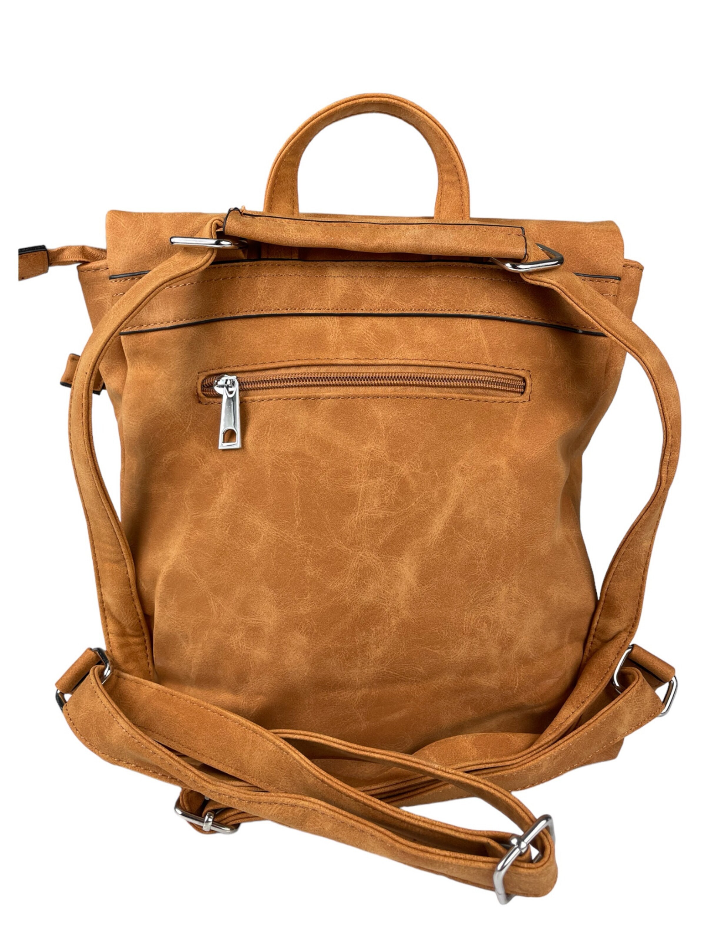 Kumixi Rugzak '2in1 Rucksacktasche' in Bruin