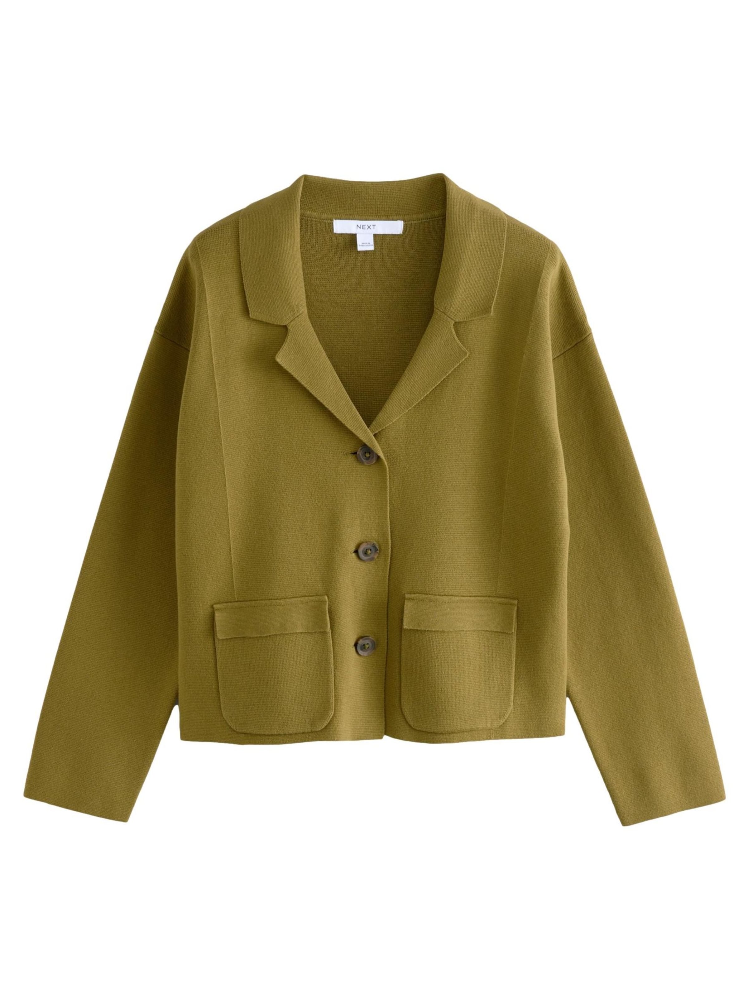 Next Strickjacke in Grün: Vorderseite