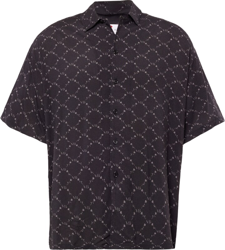 Vertere Berlin Comfort Fit Hemd in Schwarz Vertere Berlin Comfort Fit Hemd in Schwarz