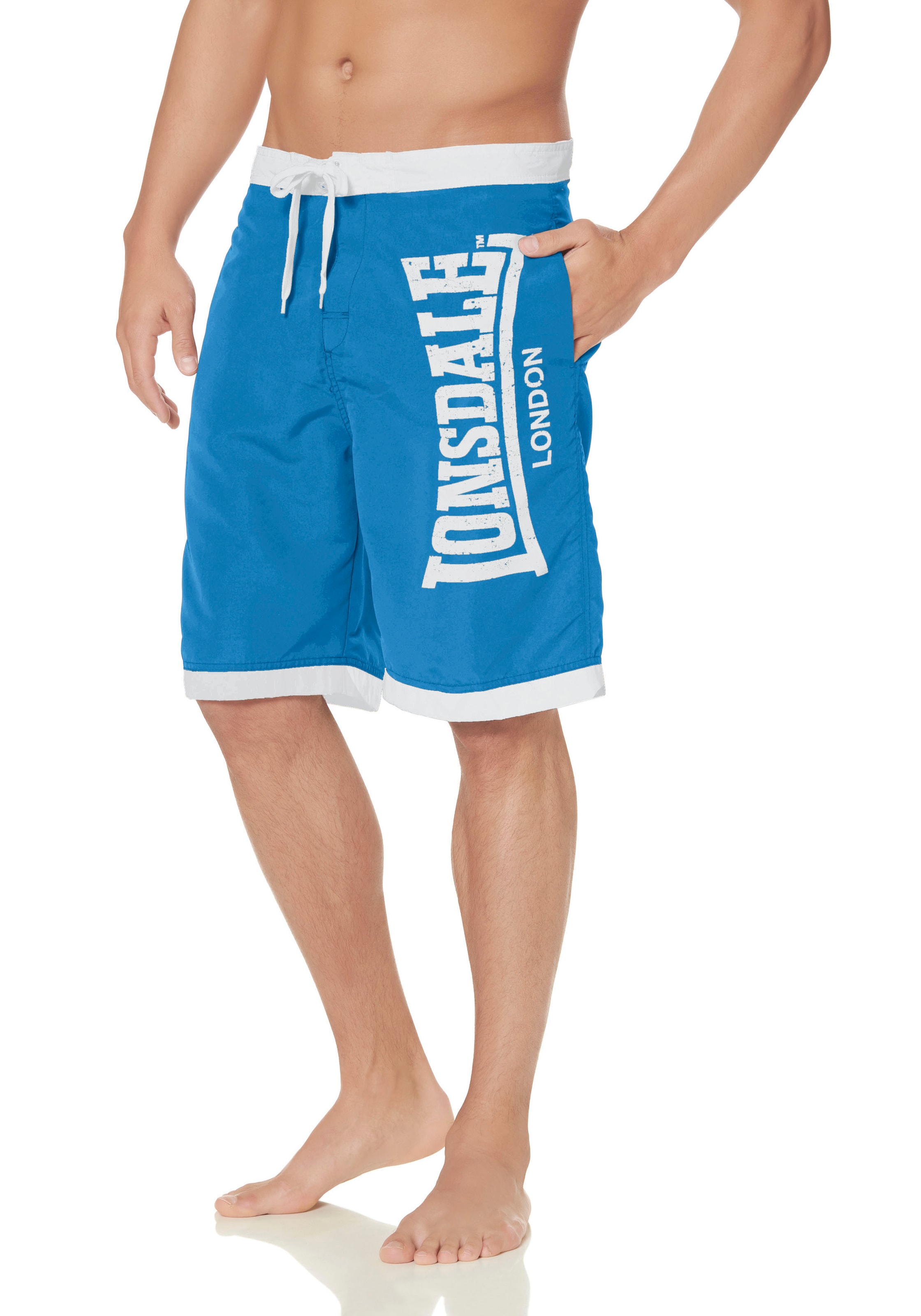 Shorts de bain 'Clennell' LONSDALE en bleu : devant