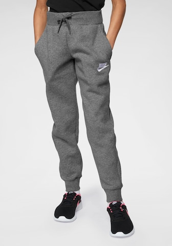 Nike Sportswear Tapered Trousers in Grey: front