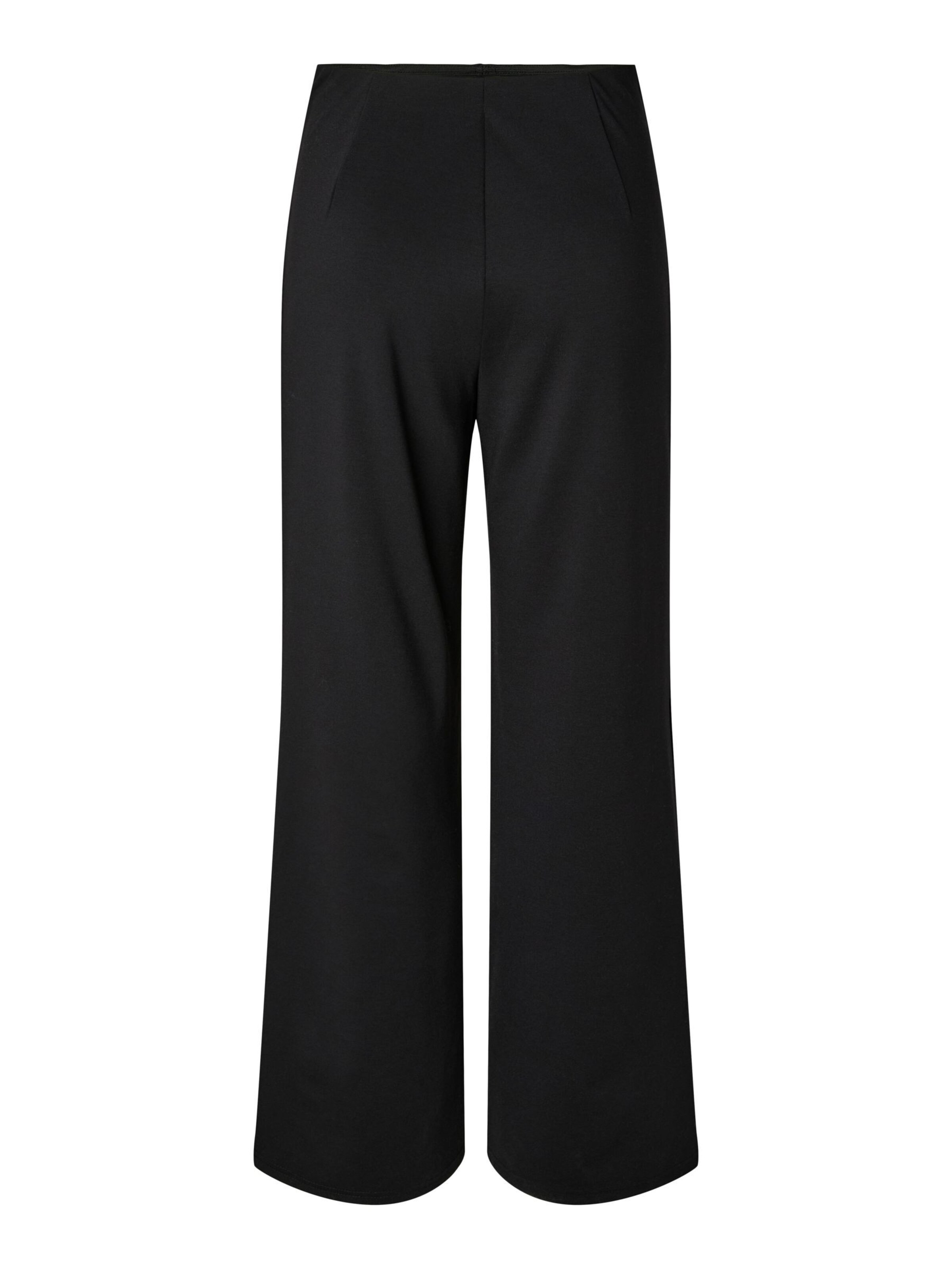 PIECES Wide leg Trousers 'PCBia' in Black