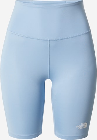 THE NORTH FACE Skinny Sportbroek 'FLEX' in Blauw: voorkant