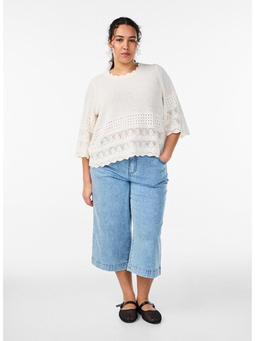 Pull-over 'MFREYA' Zizzi en blanc