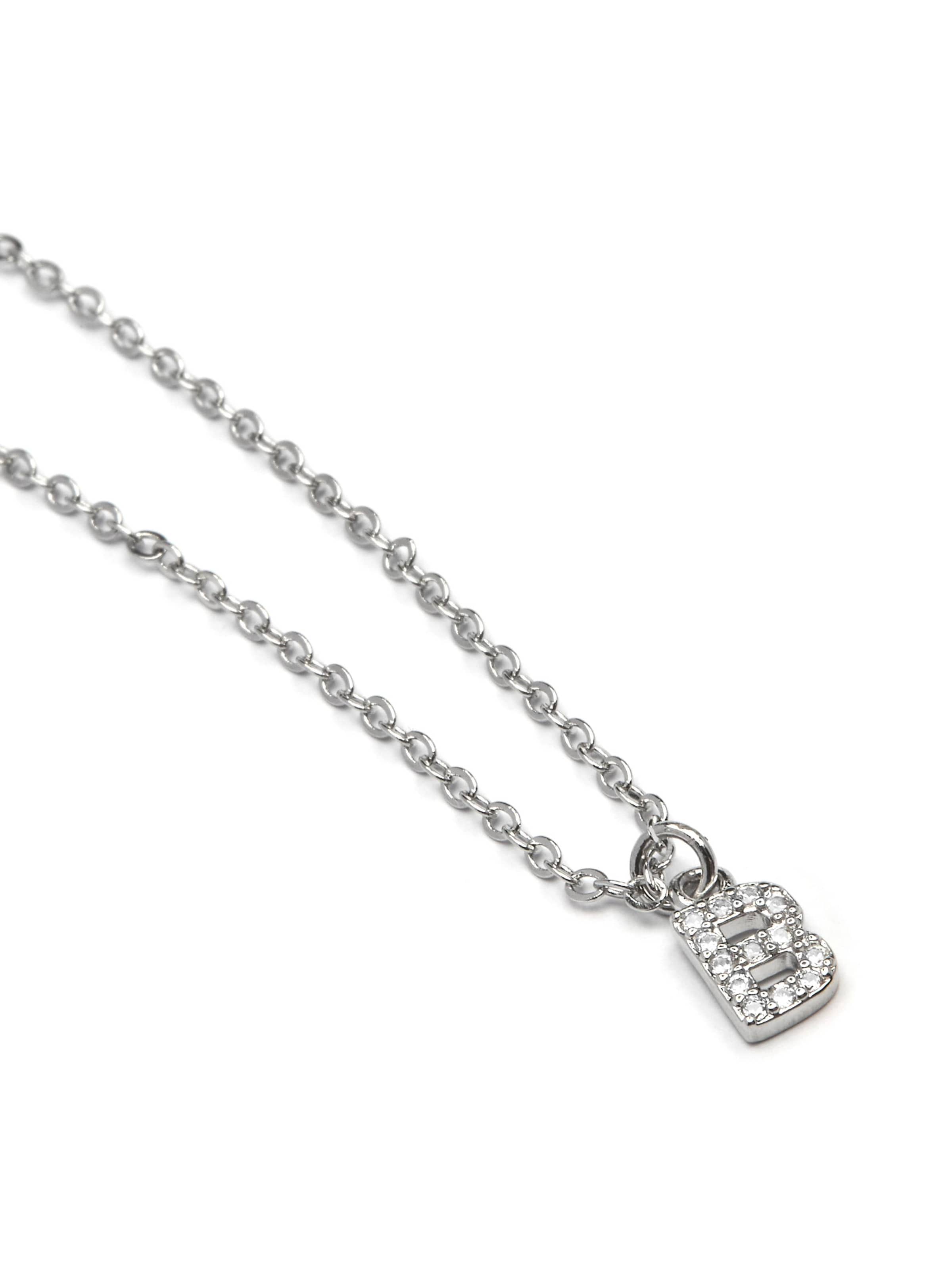 Luxenter Necklace 'Alphabet' in White