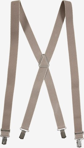 LLOYD Suspenders in Beige: front