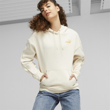 PUMA Sport sweatshirt 'ESS+' i beige: framsida