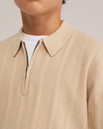 T-Shirt WE Fashion en beige