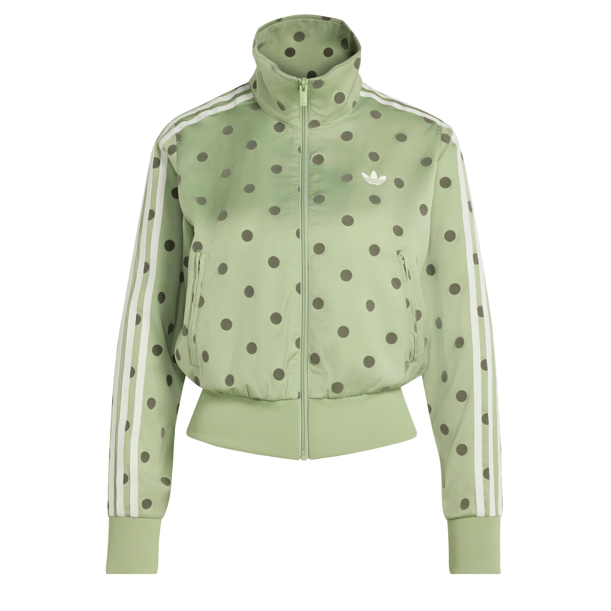 ADIDAS ORIGINALS - Sudadera con cremallera en verde: frente