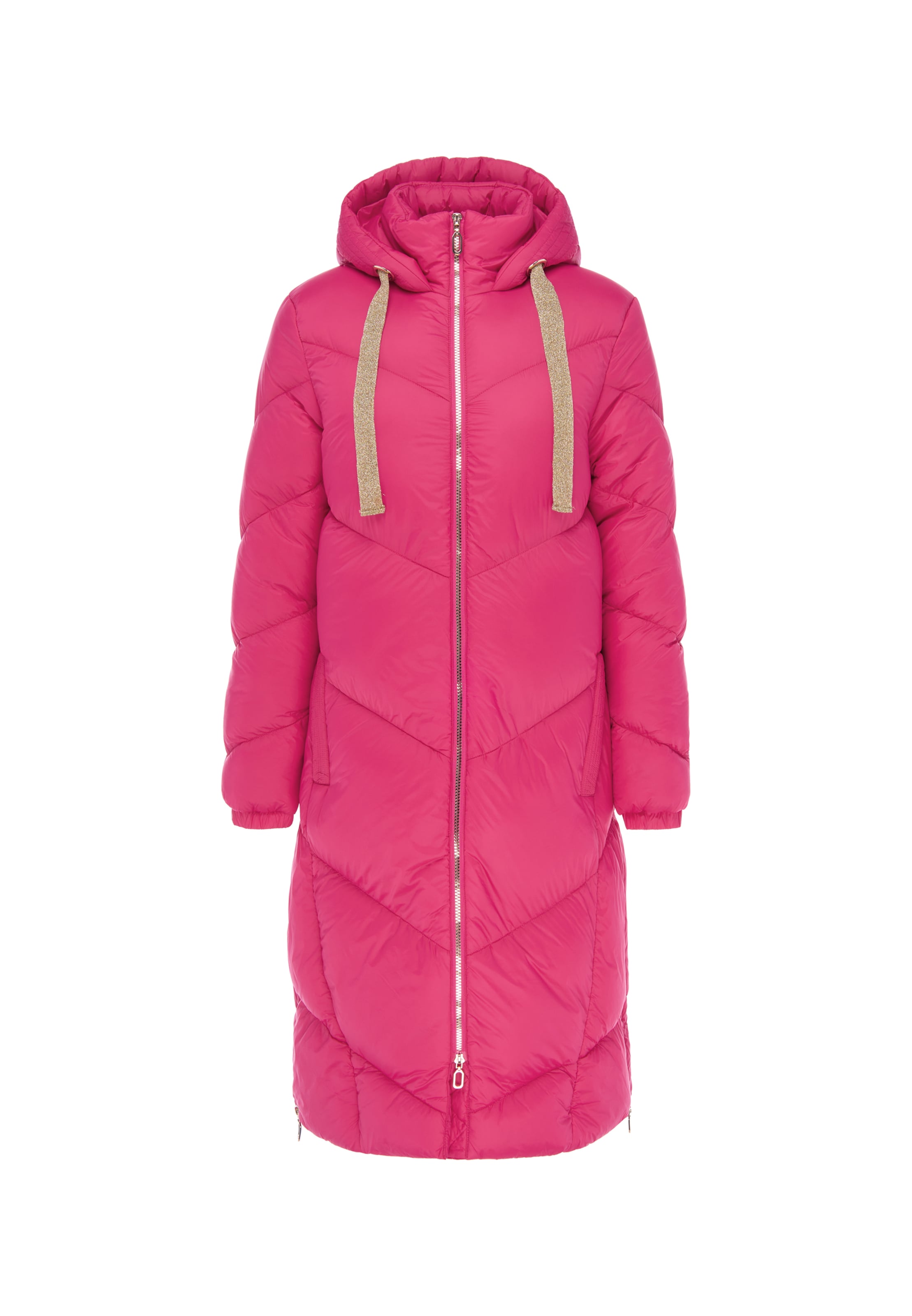 Manteau mi-saison faina en rose : devant