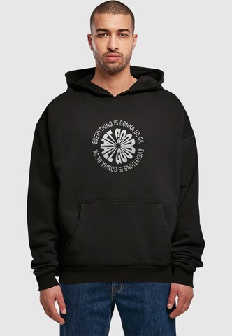 Merchcode Sweatshirt 'All Good' in Zwart: voorkant