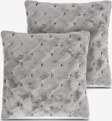 normani Pillow 'Riga' in Grey: front
